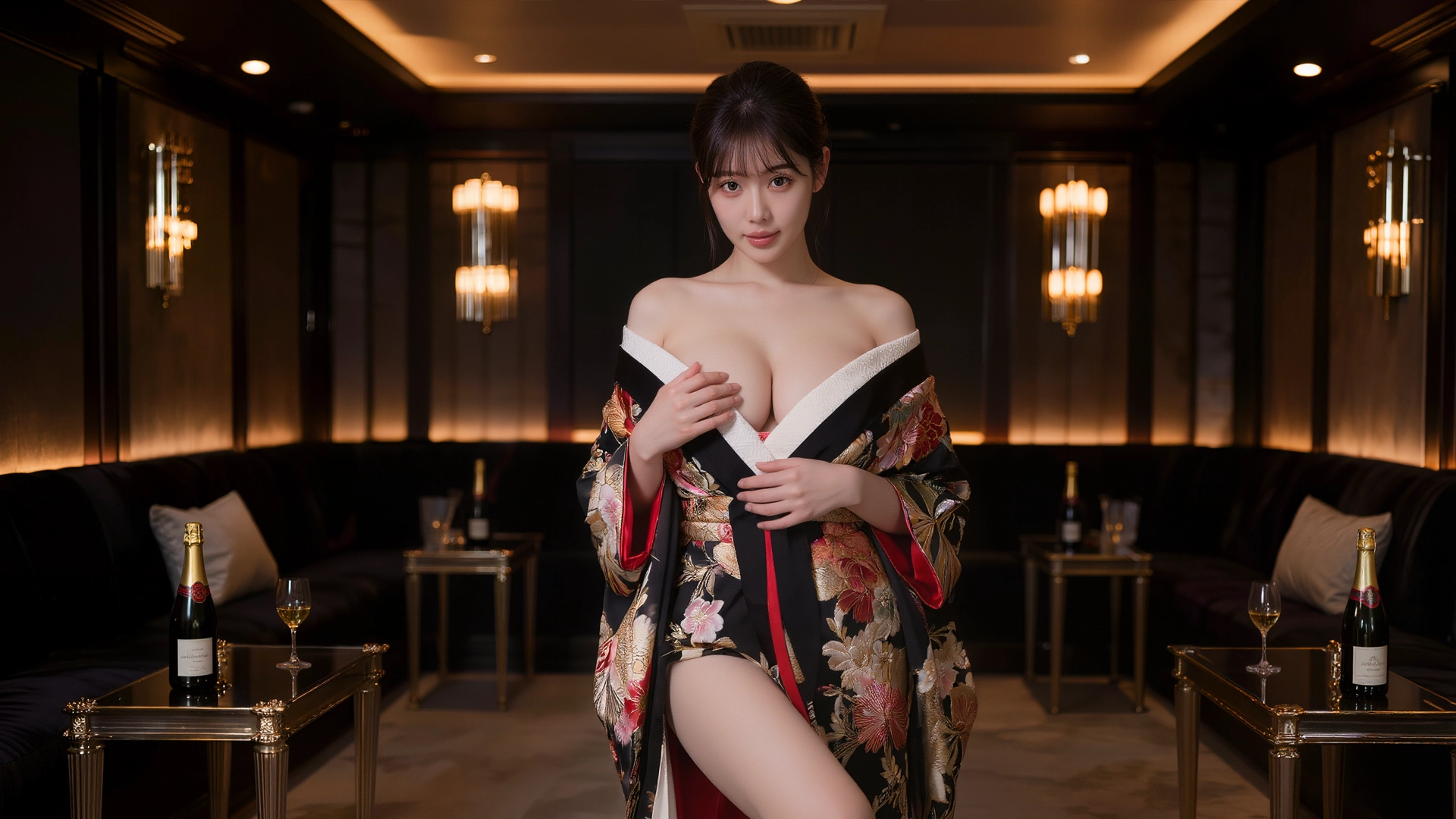 기모노룸 컨셉 분위기 포인트